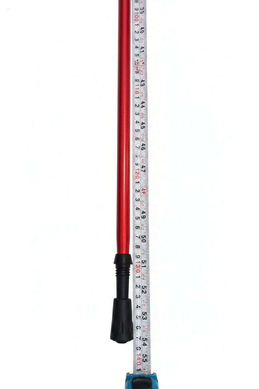 Hiking Stick -Aluminum -Shock Absorbing Trekking Pole – High-Stability & Durable Support ( Red) T- Shape