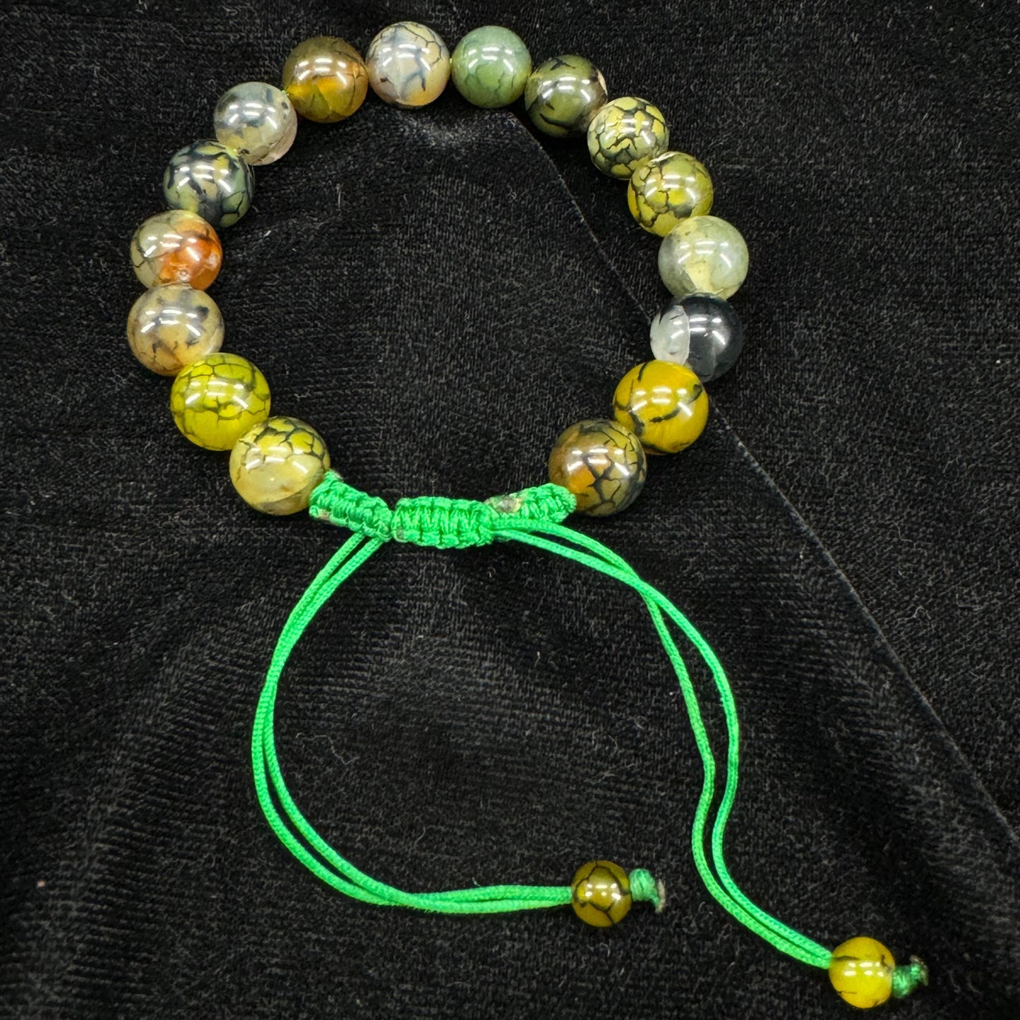 Shajri Aqeeq Stone Bracelet,  Unisex – Free Size Fit for All( 16 Beads ,10mm Size), Natural Original Gem-stone