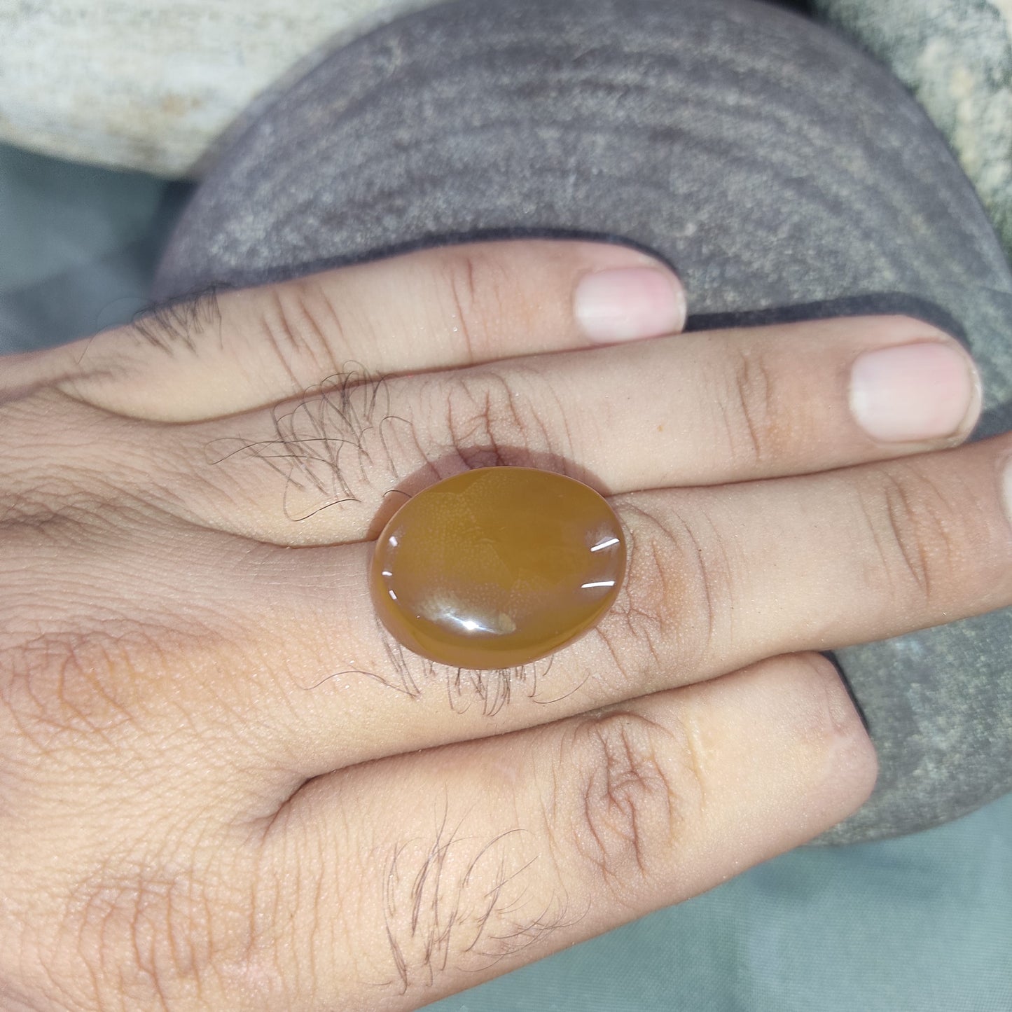 Irani Zard Aqeeq Stone, Natural Original Gem-stone