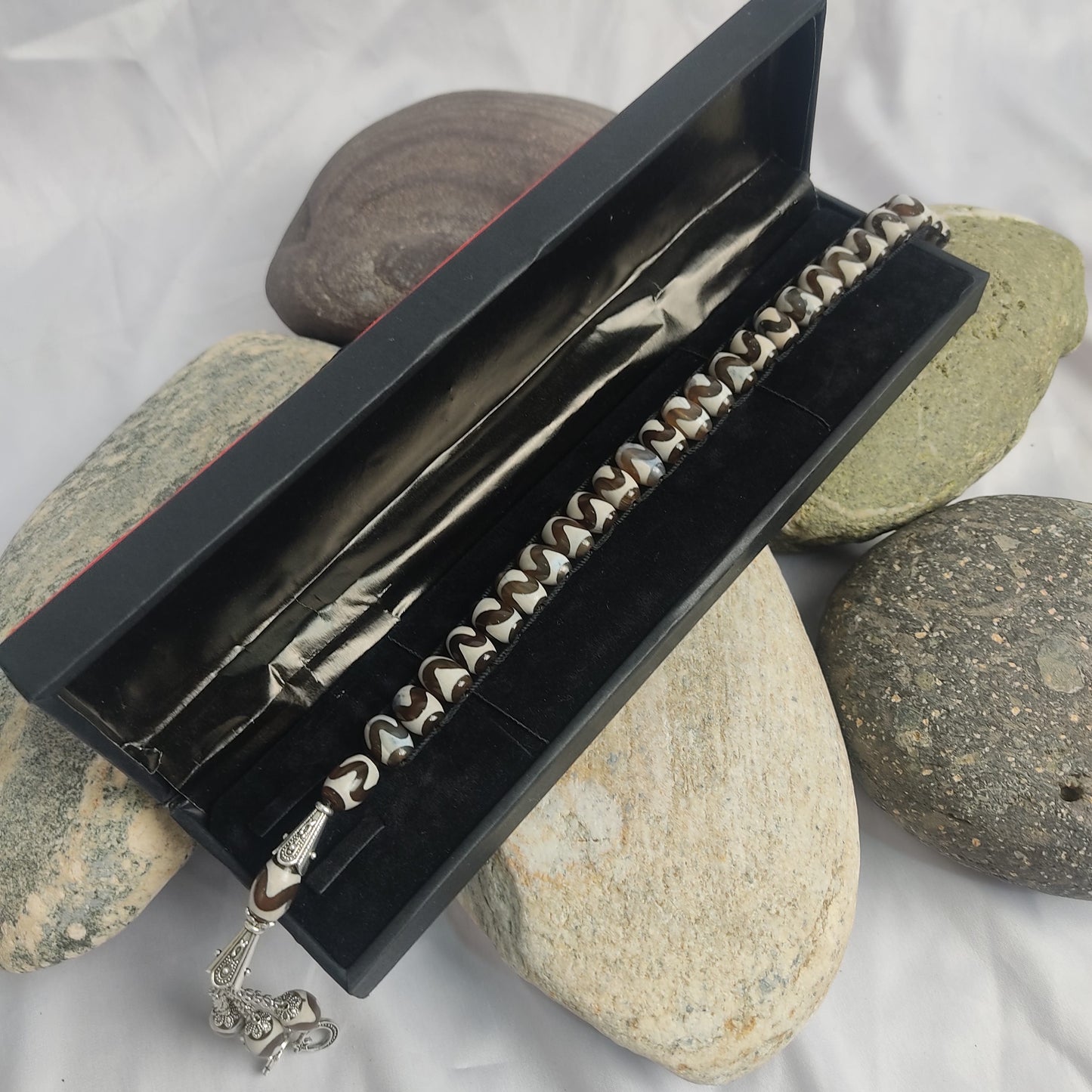 Tibatian Hamalayan  Turkish Style Tasbeeh  12mm/25 Beads, Natural Original Gem-stone