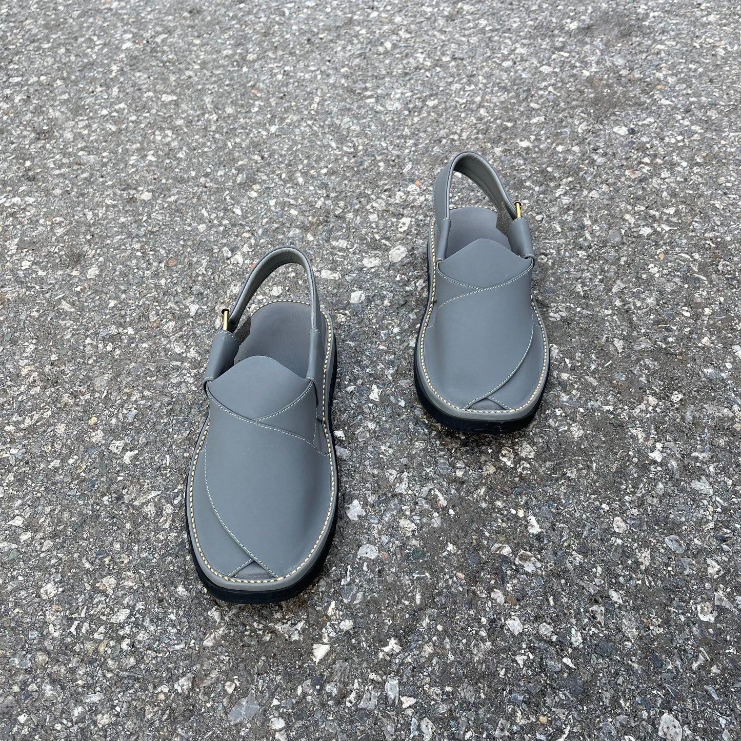 Peshawari Chappal Naram Qadam-Pro -Grey Color- Traditional Casual Wear for Men