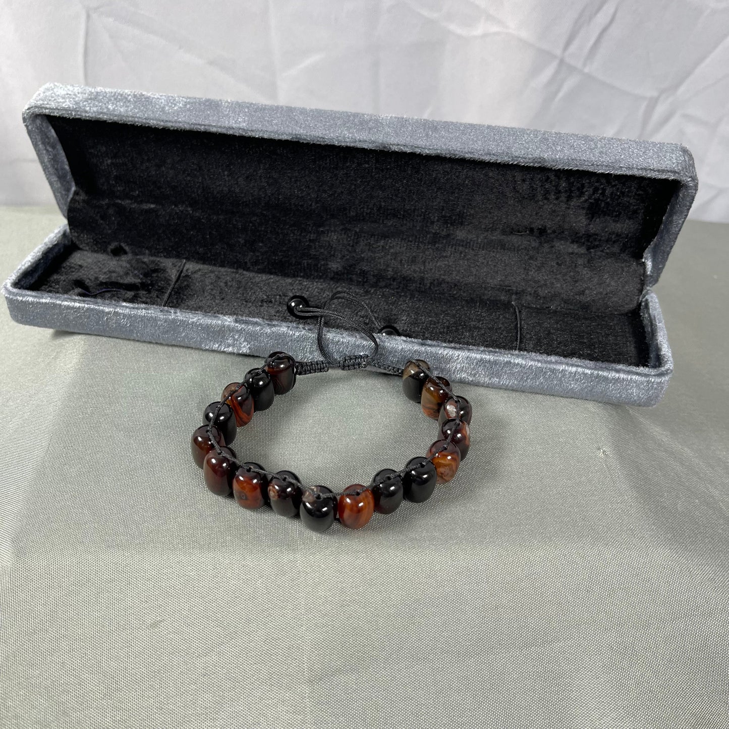 Turkish Round Brown Aqeeq  Stone Tasbeeh, Natural Original Gem-stone