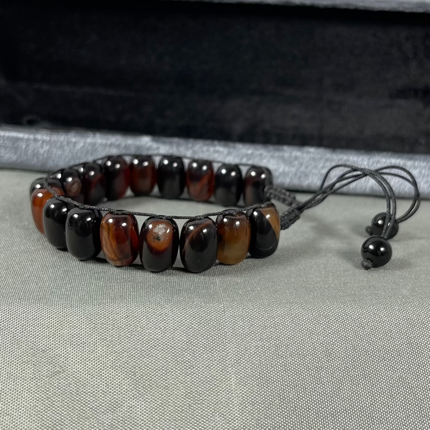 Turkish Round Brown Aqeeq  Stone Tasbeeh, Natural Original Gem-stone