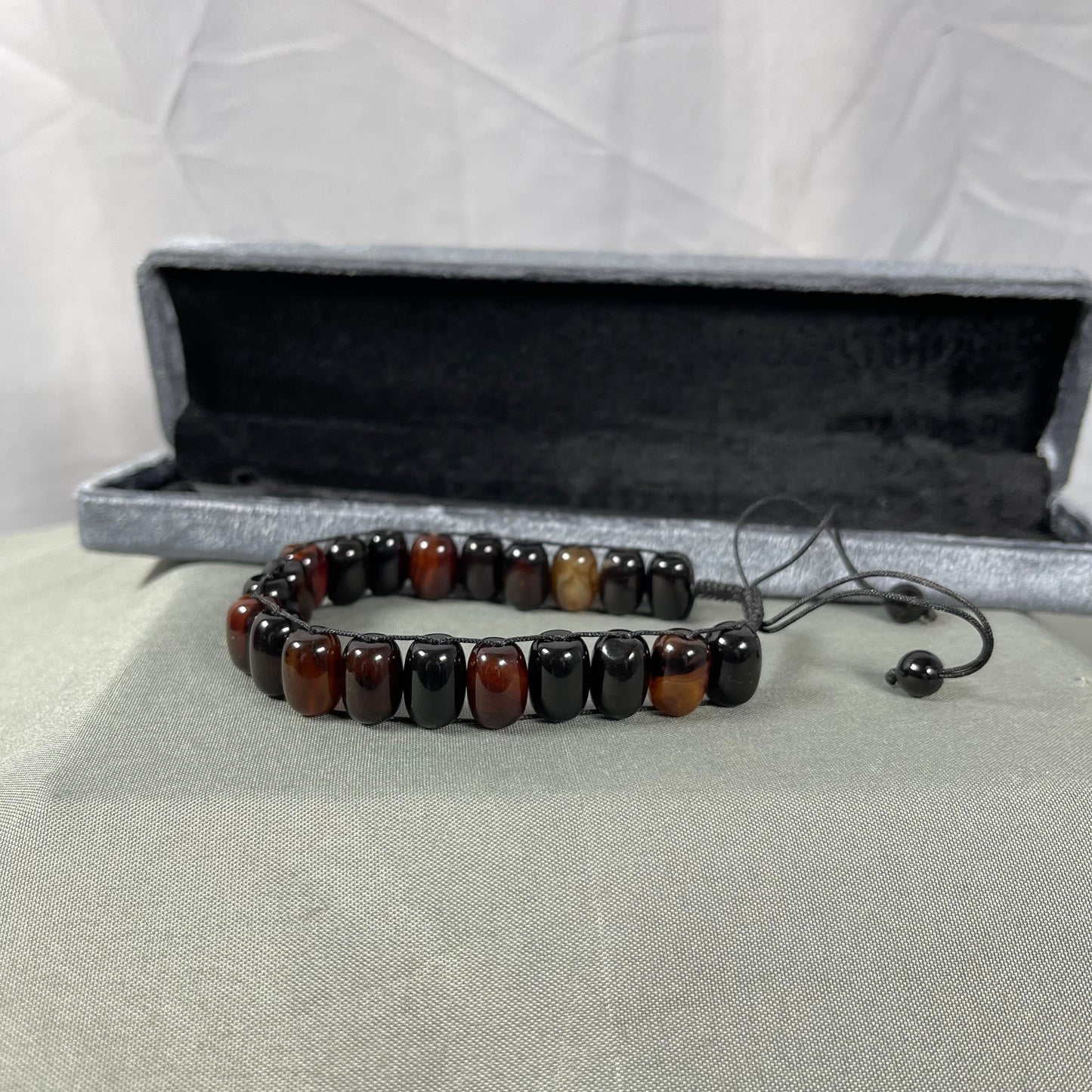 Turkish Round Brown Aqeeq  Stone Tasbeeh, Natural Original Gem-stone