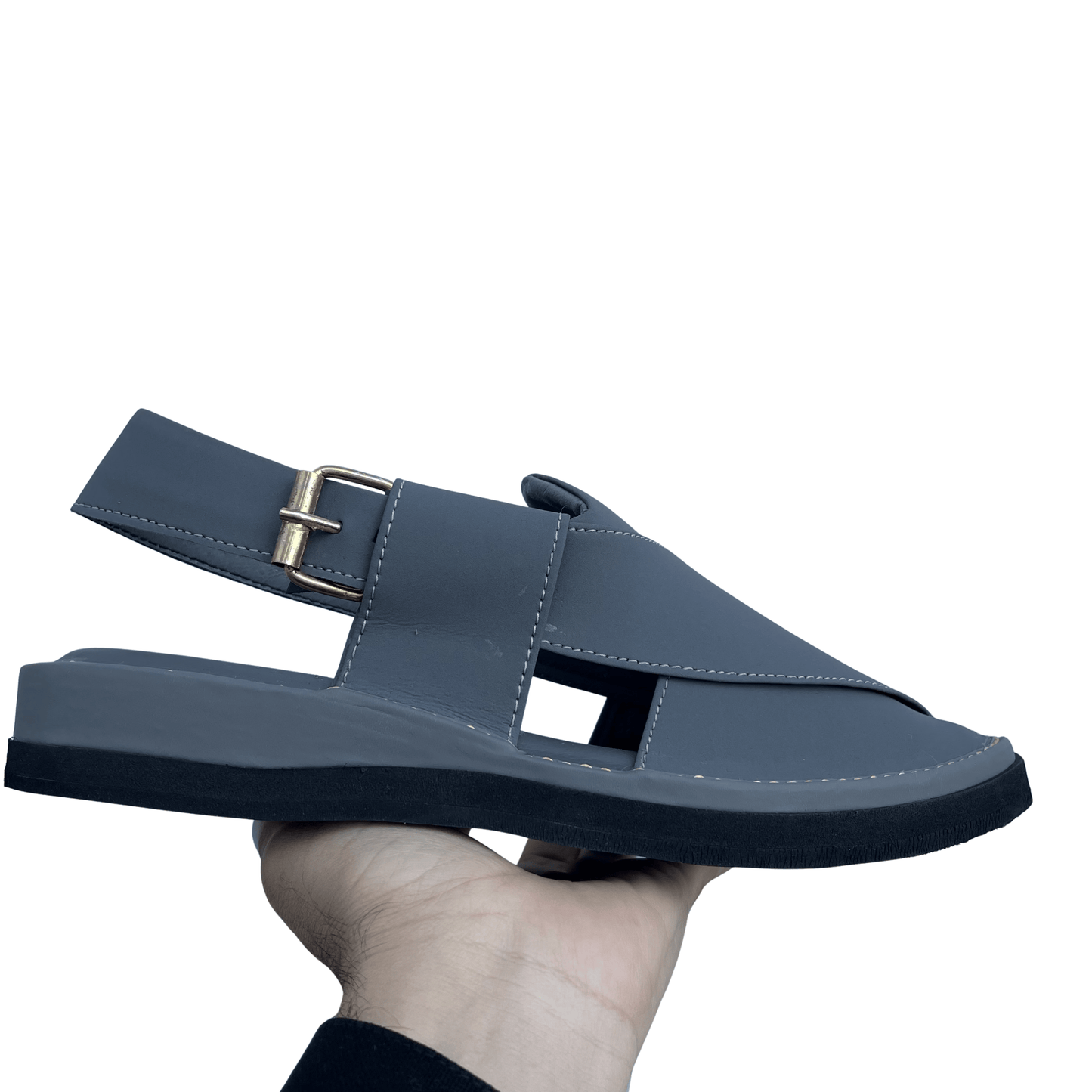 Peshawari Chappal Naram Qadam-Pro -Grey Color- Traditional Casual Wear for Men