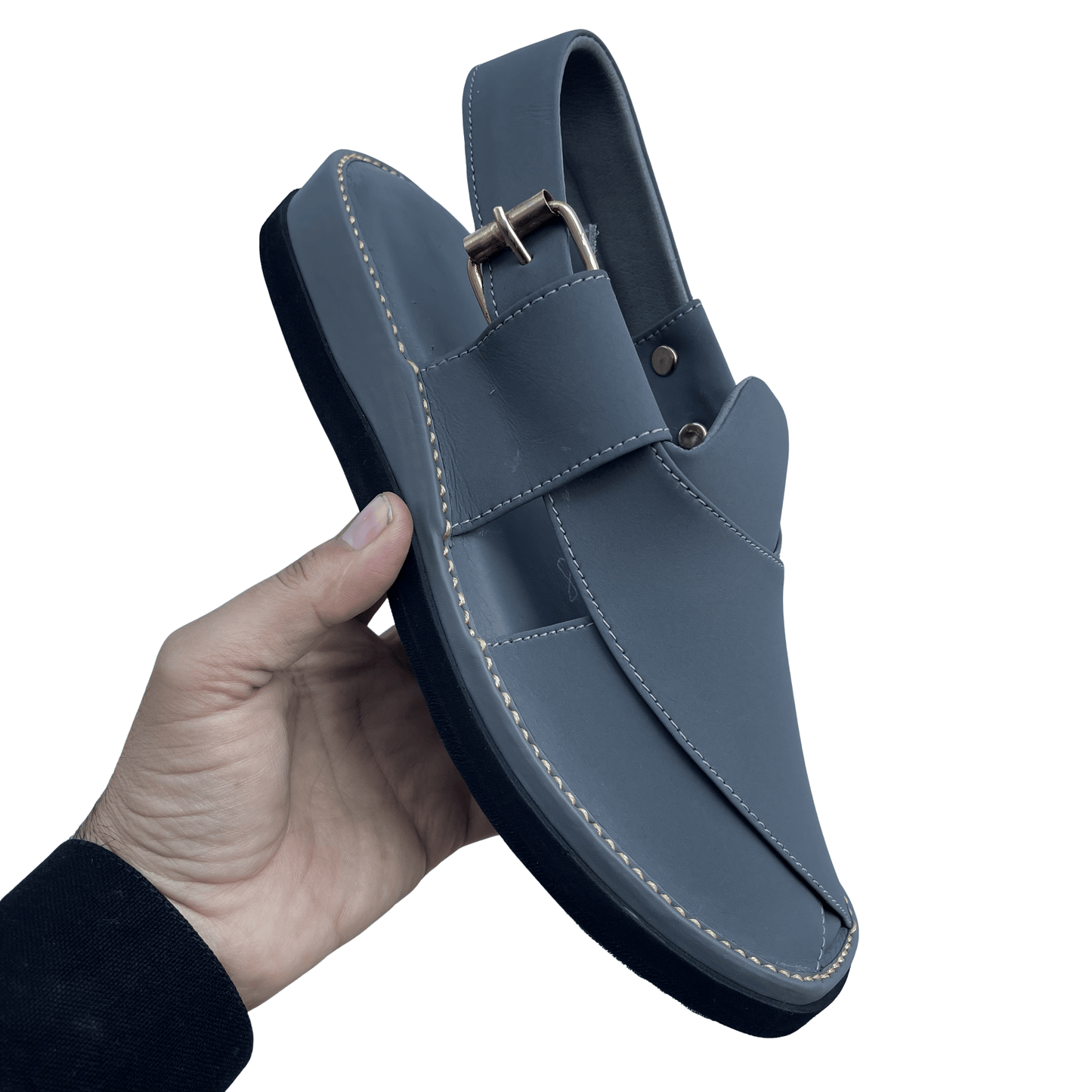Peshawari Chappal Naram Qadam-Pro -Grey Color- Traditional Casual Wear for Men