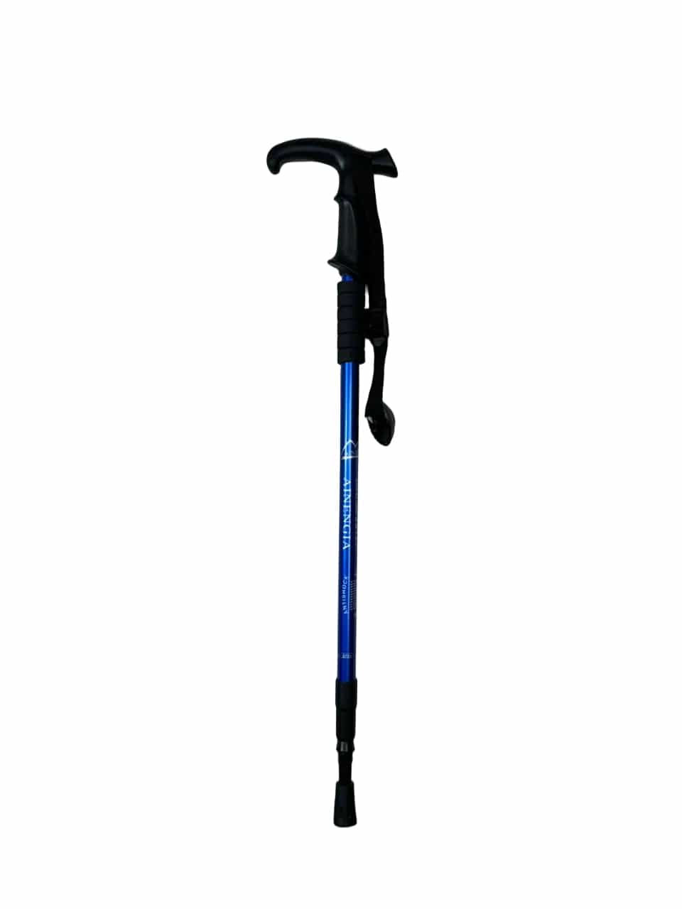 Hiking Stick  -Aluminum -Shock Absorbing Trekking Pole  – High-Stability & Durable Support ( Blue) T-Shape