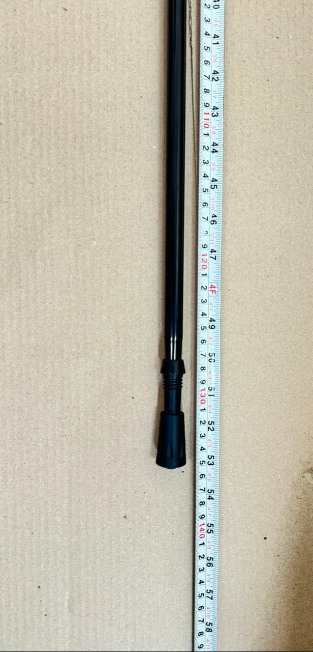 Hiking Stick-Aluminum  -Shock Absorbing Trekking Pole  – High-Stability & Durable Support ( Black ) Straight-Grip