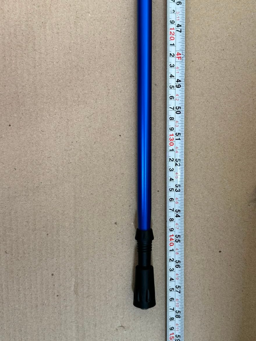 Hiking Stick -Aluminum  -Shock Absorbing  High-Stability & Durable Support (Blue)  Straight-Grip