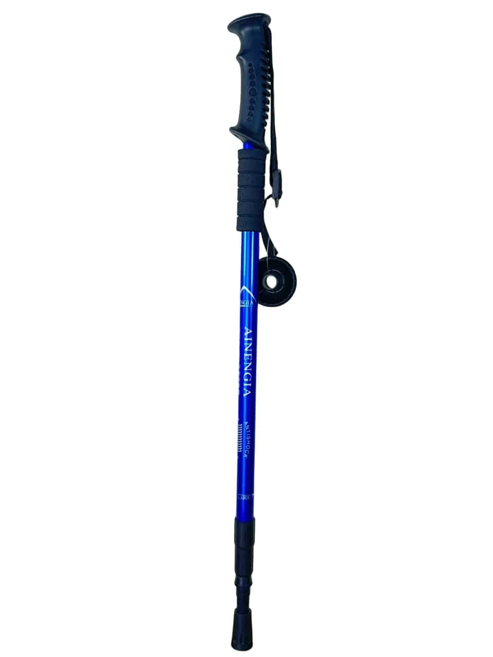 Hiking Stick -Aluminum  -Shock Absorbing  High-Stability & Durable Support (Blue)  Straight-Grip