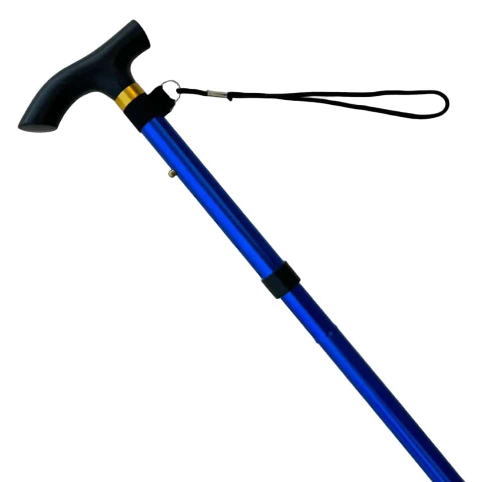 Aluminum Collapsible Walking Stick Blue Color