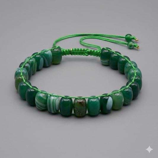 Turkish Round Green  Aqeeq  Stone Tasbeeh 21 Beads , Natural Original Gem-stone