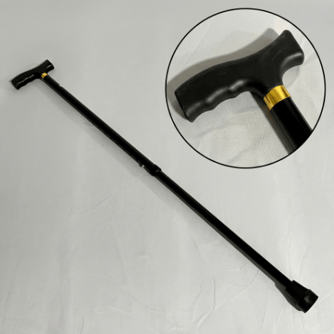 Premium Adjustable Aluminium Walking Stick – Black Color