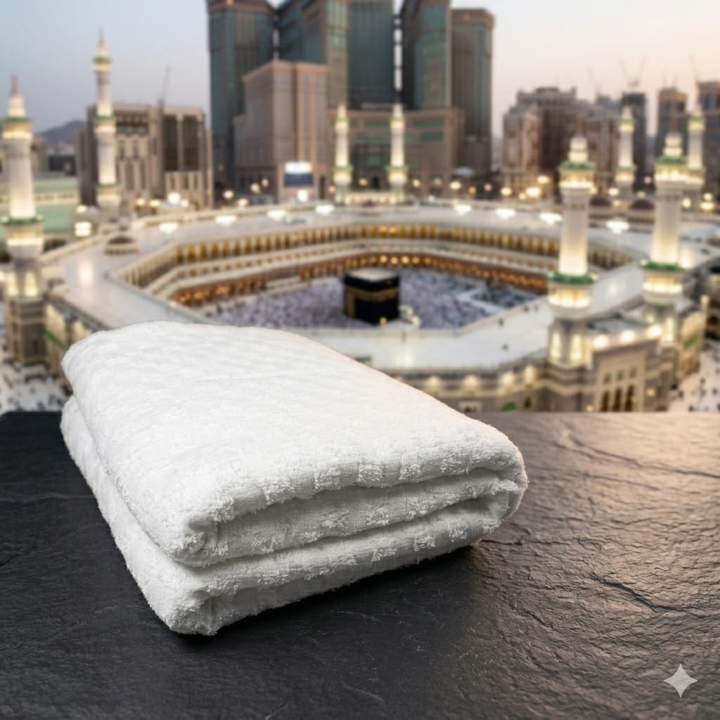 Ultra Comfort Ihram – Premium Towel Fabric for Hajj & Umrah