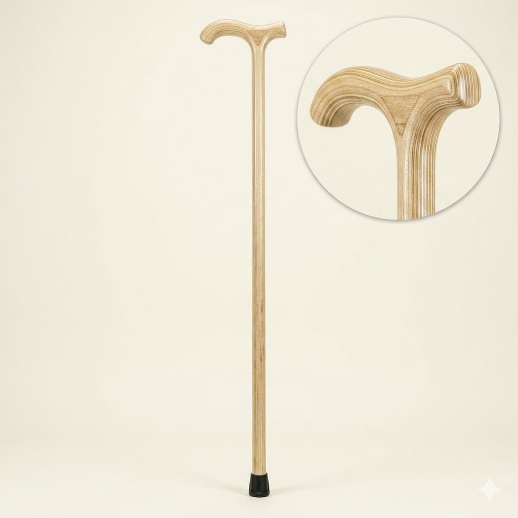 Smoothie Premium Walking Stick  White (T Sahpe)