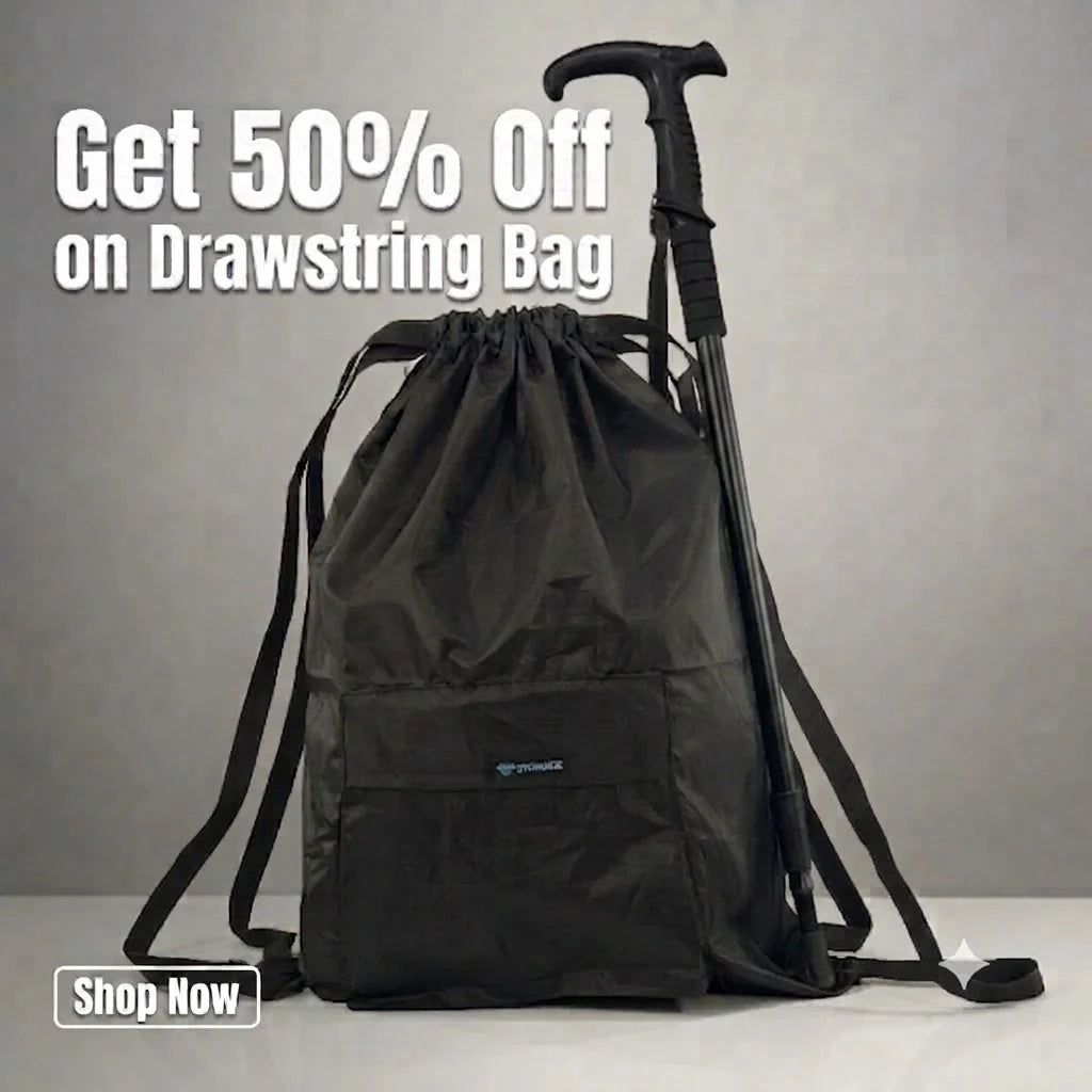 Hiking Kit , Pack of 2( Get  Drawstring Bag + Hiking Stick )  (Save  50 %  on Drawstring Bag)